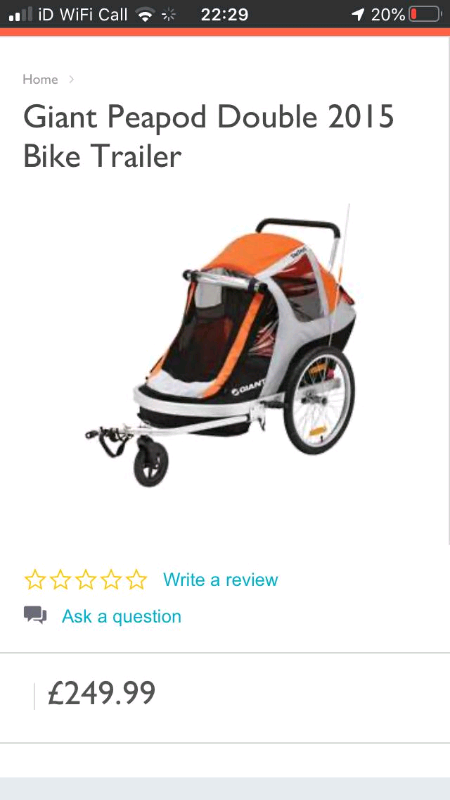 giant peapod jogger kit